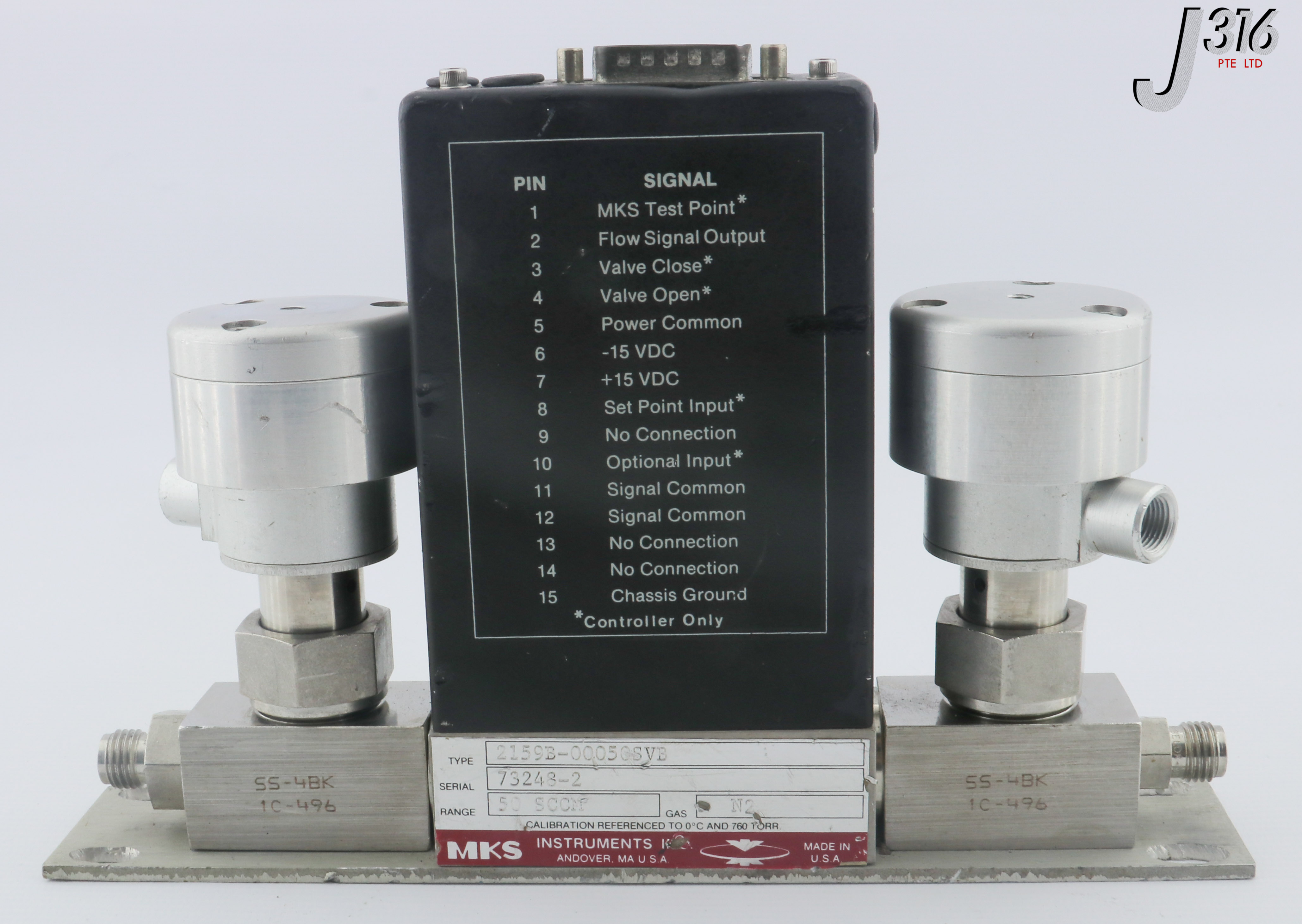 6665 MKS MFC W/ NUPRO SS-4BK-1C-496 2159B-00050SVB | eBay